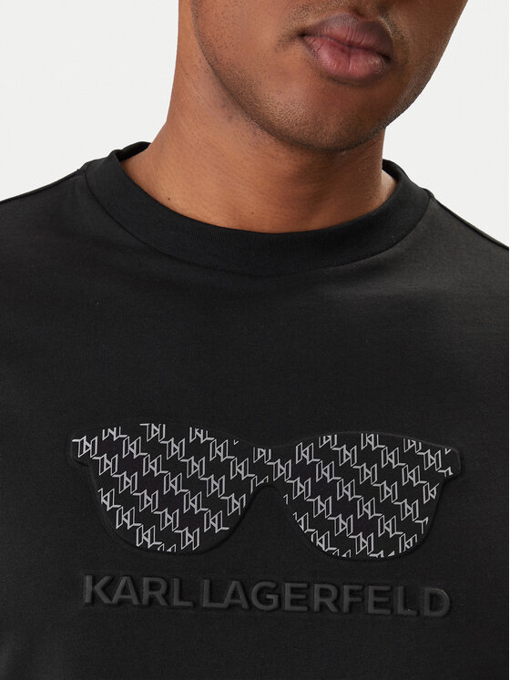 KARL LAGERFELD KARL LAGERFELD Camiseta 755070 561252 Negro Regular Fit