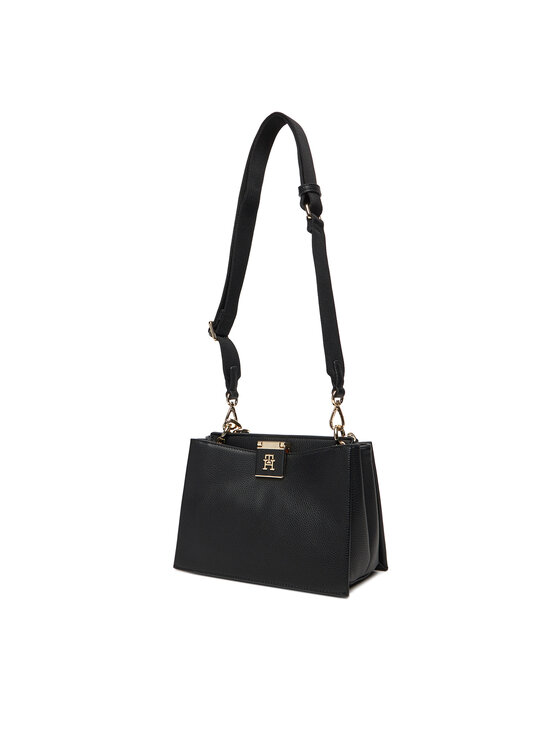 Tommy Hilfiger Torebka Tommy Hilfiger Th Her Med Satchel AW0AW17722 Czarny