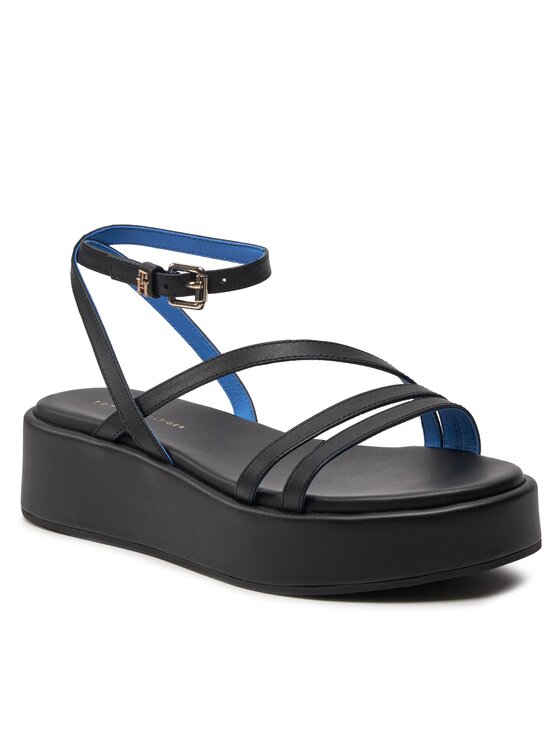 Tommy Hilfiger Sandály Tommy Hilfiger Th Strap Platform FW0FW07728 Černá