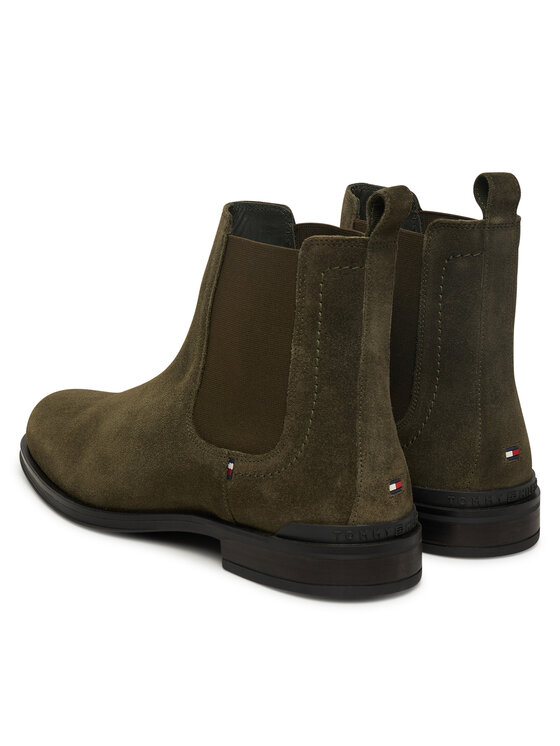 Tommy Hilfiger Štibletai Tommy Hilfiger Corporate FM0FM05580 Chaki