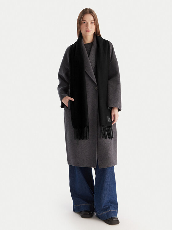 Calvin Klein Sciarpa Calvin Klein Emblem LV04D8015G Nero