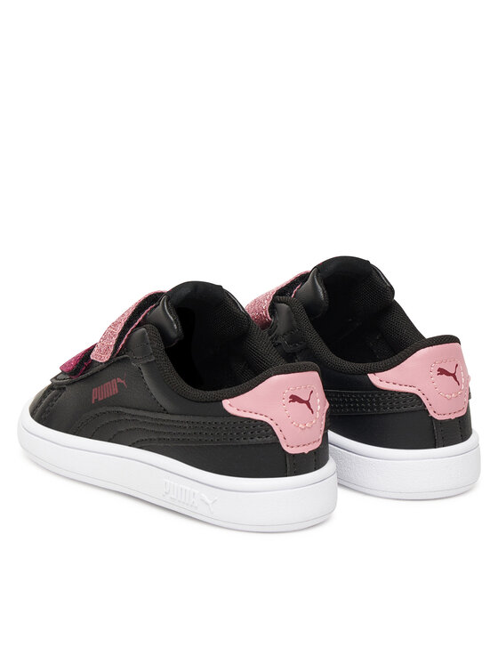 Puma Снікерcи Puma Smash 3.0 L Glitter Velcro V Inf 395610 07 Чорний