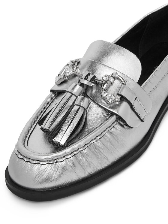 Eva Minge Loafersy Eva Minge PETUNIA-V1792-335-1 Srebrny