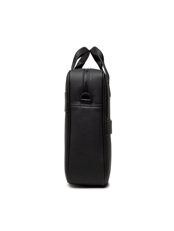 Tommy Hilfiger Laptoptáska Tommy Hilfiger Essential Pu Computer Bag AM0AM09507 Fekete