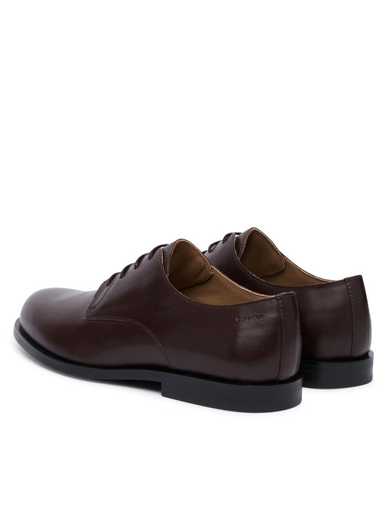 Calvin Klein Félcipő Calvin Klein Ess Rubber Derby Lth HM0HM02056 Sötétbarna