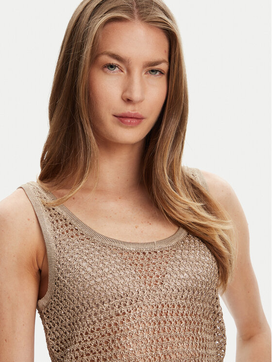 Guess Guess Топ W5YR29 Z37G0 Бежевий Regular Fit