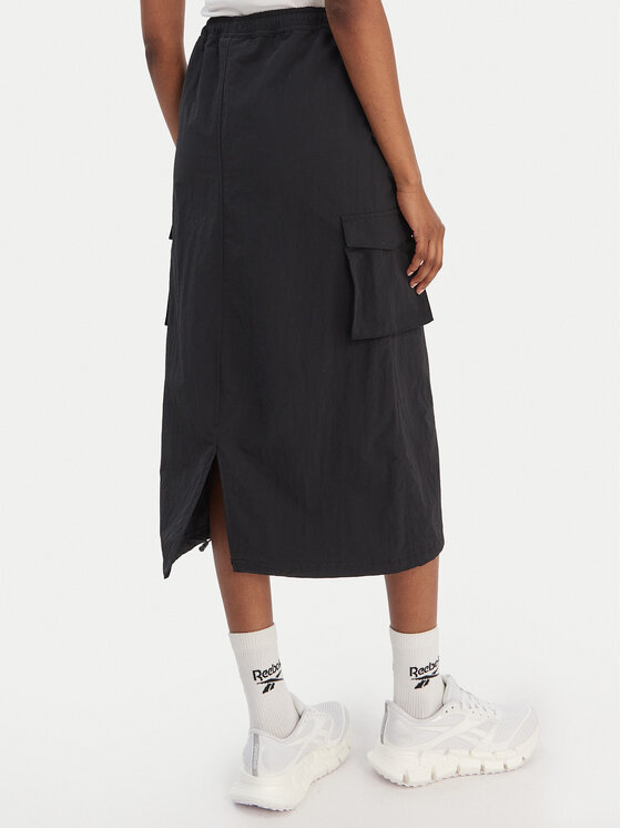 Reebok Reebok Φούστα midi Gabrielle RK25513CCW Μαύρο Regular Fit