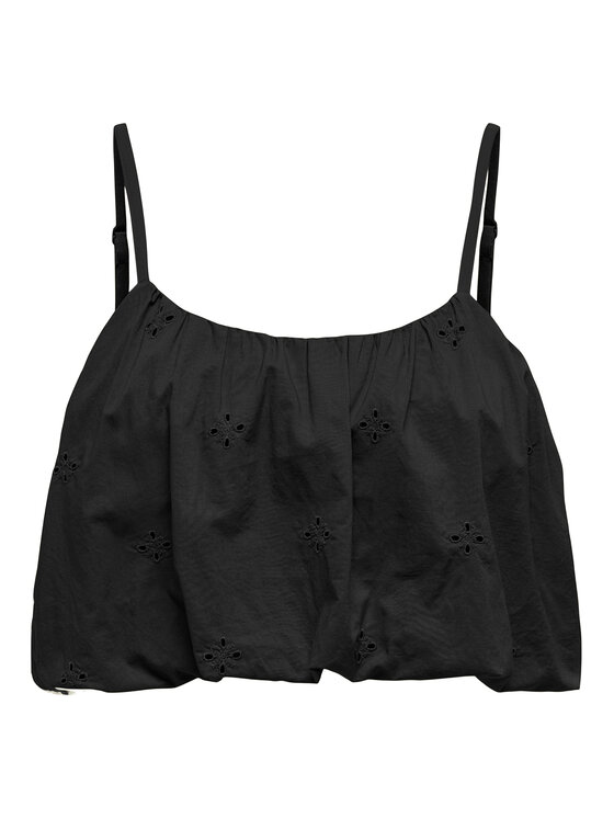 ONLY ONLY Топ Lou 15342566 Чорний Cropped Fit