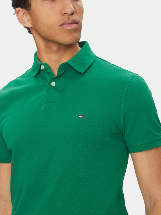 Tommy Hilfiger Tommy Hilfiger Polo majica 1985 MW0MW17770 Zelena Regular Fit