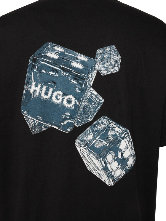 HUGO HUGO Camiseta Doudi 50568720 Negro Relaxed Fit