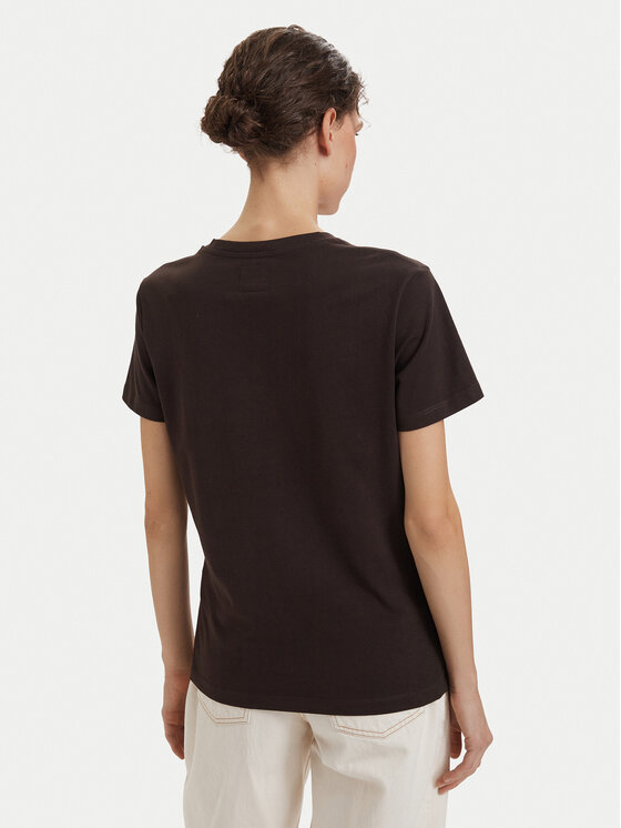 Beverly Hills Polo Club Beverly Hills Polo Club Camiseta P-SS26W-TS5165187 Marrón oscuro Regular Fit