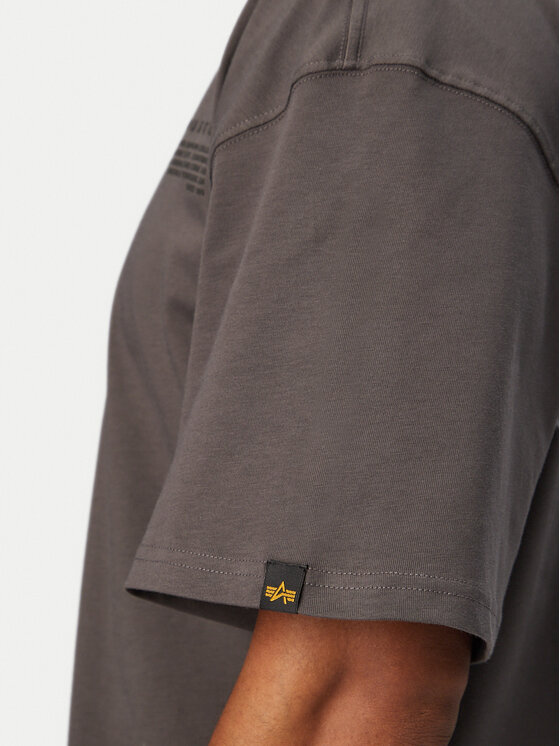 Alpha Industries Alpha Industries Camiseta World Logo 258514 Gris Regular Fit