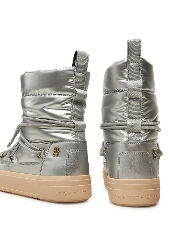 Tommy Hilfiger Cizme de zăpadă Tommy Hilfiger FW0FW08442 Argintiu