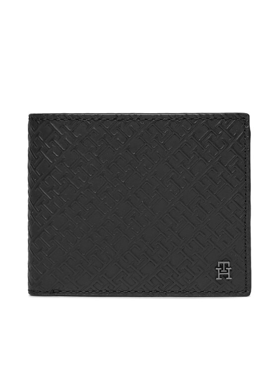 Tommy Hilfiger Πορτοφόλι Tommy Hilfiger Th Monogram Cc Flap And Coin AM0AM11846 Μαύρο