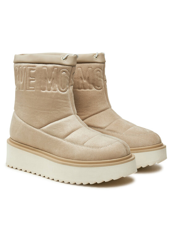 LOVE MOSCHINO Čizme LOVE MOSCHINO JA24266I0LJAW026 Bež
