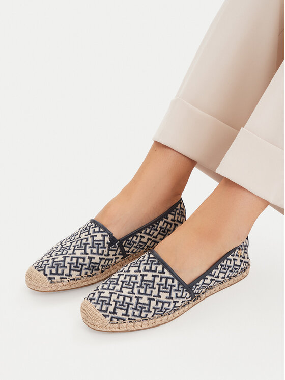 Tommy Hilfiger Espadrilles Tommy Hilfiger Th Monogram Jacquard FW0FW09501 Brūns