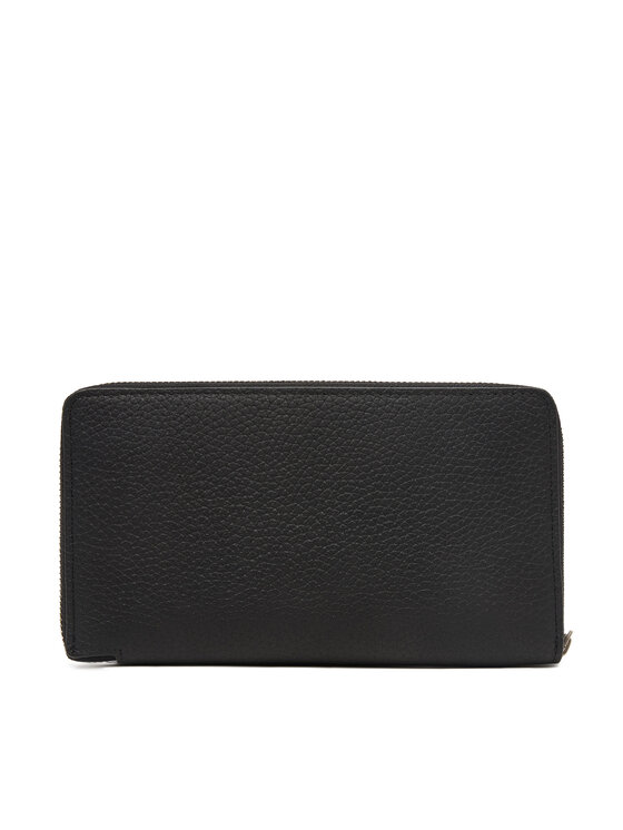 Calvin Klein Novčanik Calvin Klein Foil Emboss Long Zip Fold LV04D1107G Crna