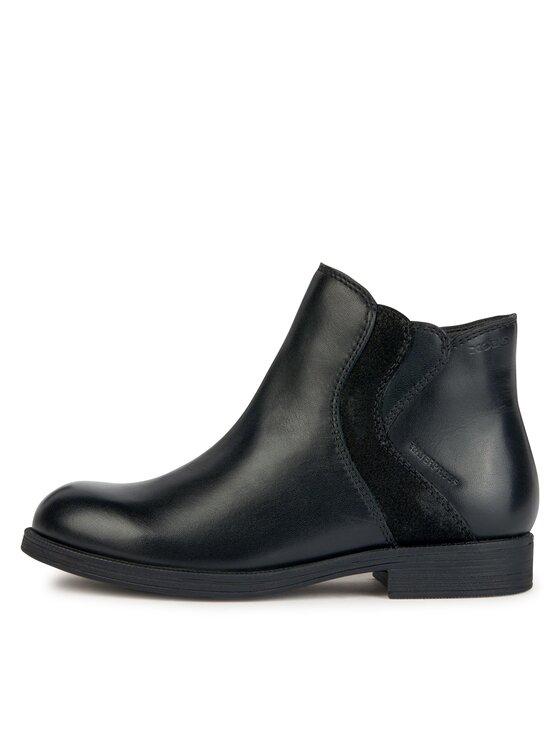 Geox Botki Geox J Agata Girl Wpf J36HZA 04377 C9999 D Czarny