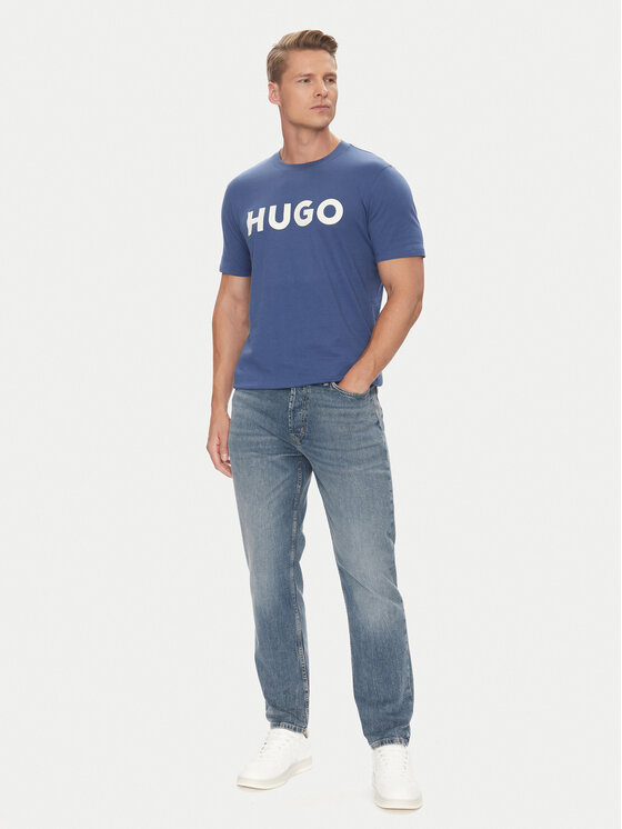 HUGO HUGO T-shirt Dulivio 50467556 Plava Regular Fit
