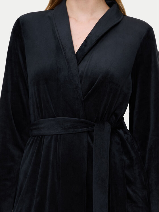 Triumph Triumph Μπλουζάκι πιτζάμας Sensual Velour 10225078 Μαύρο Relaxed Fit