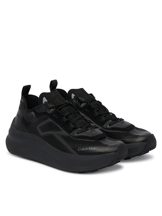 Calvin Klein Laisvalaikio batai Calvin Klein Chunky Run Ckstripe Lup Tran Rip HW0HW03005 Juoda