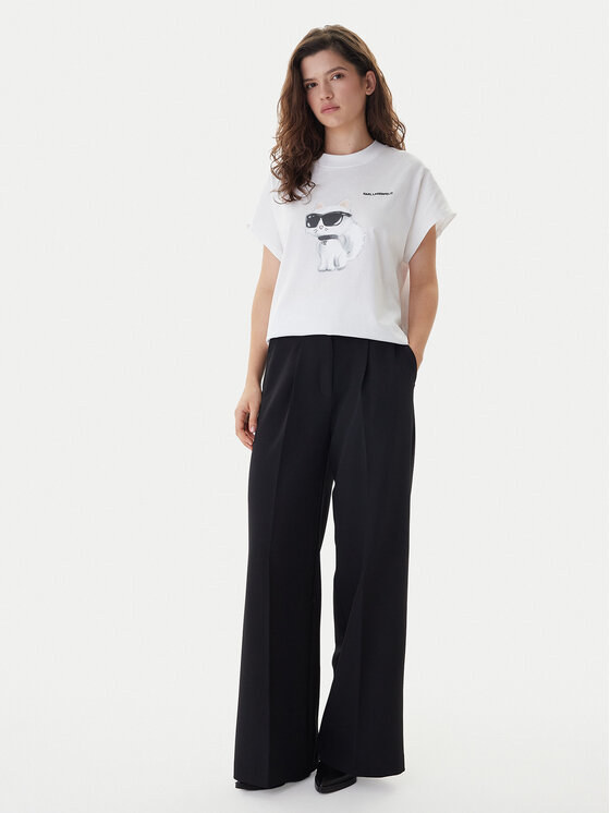 KARL LAGERFELD KARL LAGERFELD Camiseta A2W17115 Blanco Loose Fit