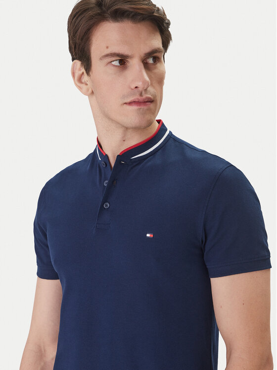 Tommy Hilfiger Tommy Hilfiger Polo Mao MW0MW34752 Azul marino Slim Fit