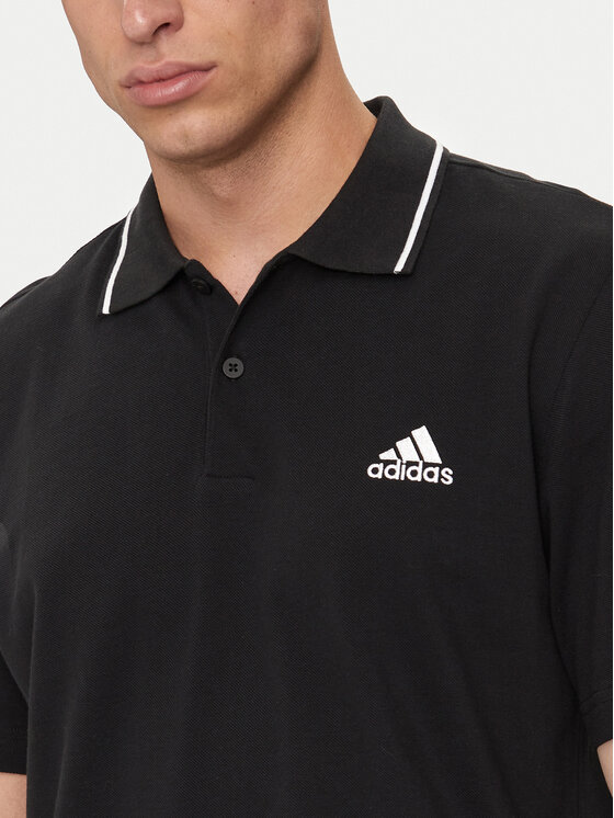 adidas adidas Поло Essentials IC9314 Чорний Regular Fit