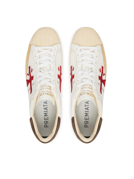 Premiata Сникърси Premiata Steven Var 8044 Бял