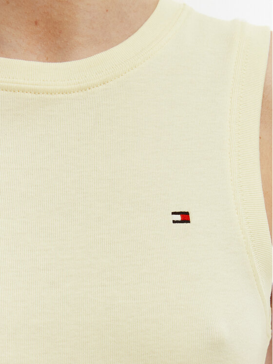 Tommy Hilfiger Tommy Hilfiger Top WW0WW47806 Beis Slim Fit