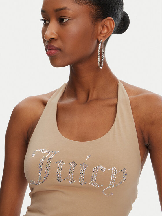 Juicy Couture Juicy Couture Топ Tied JCWCT125306 Бежевий Slim Fit