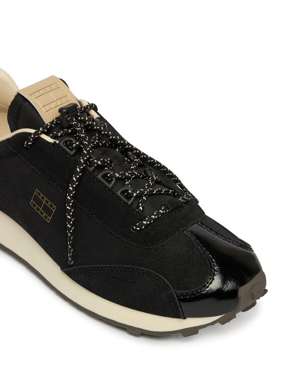 Tommy Jeans Sportcipők Tommy Jeans Tjw Retro Archive Runner Suede EN0EN03125 Fekete