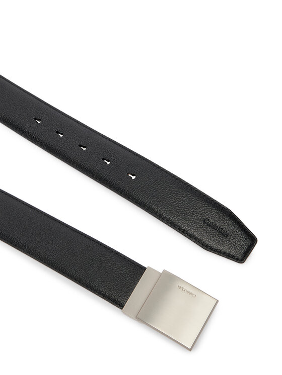 Calvin Klein Cintura Calvin Klein Dress Plaque Pebble 35Mm Adj LV04D7080G Nero