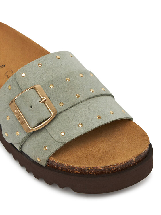 Scholl Klapki Scholl Joyce F32243 Zielony