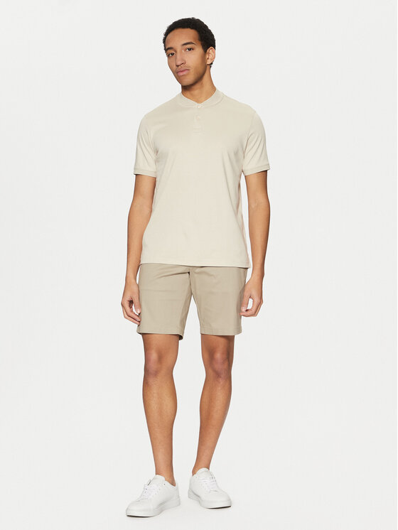 Calvin Klein Calvin Klein Pólóing K10K111201 Bézs Regular Fit