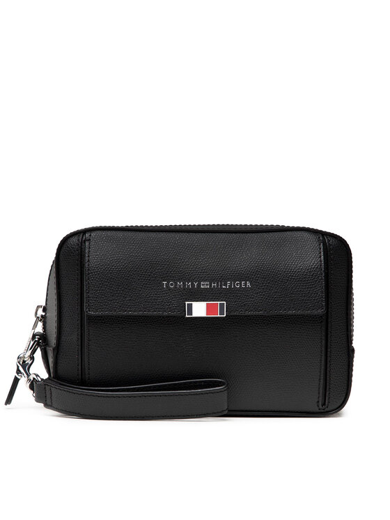 Tommy Hilfiger Pochette per cosmetici Tommy Hilfiger Business Washbag AM0AM07806 Nero