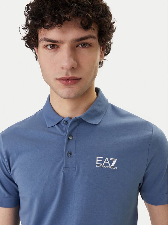 EA7 Emporio Armani EA7 Emporio Armani Polo 8NPF14 PJVQZ UB064 Azul Regular Fit