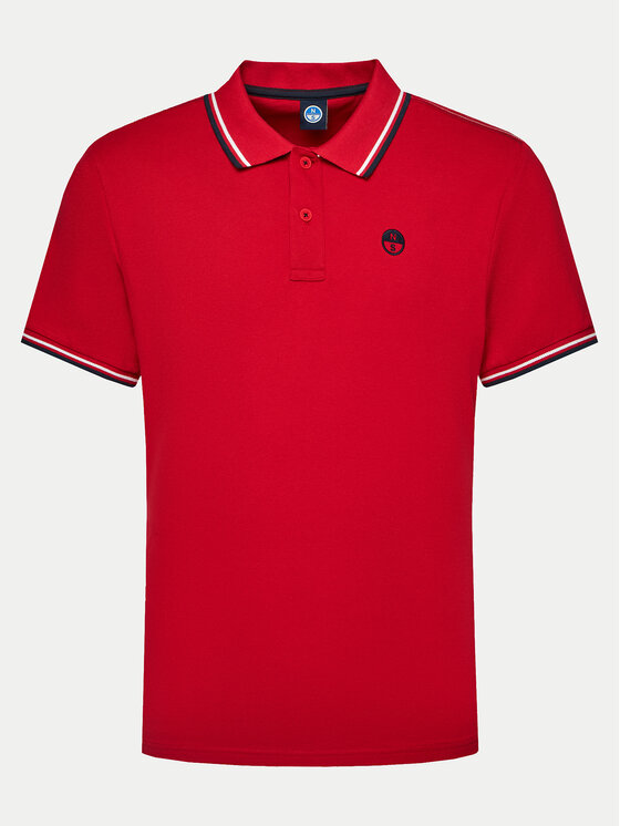 North Sails North Sails Polo majica 692455 Rdeča Regular Fit