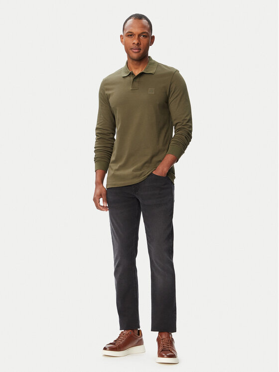BOSS BOSS Поло Passerby 50507704 Хакі Slim Fit