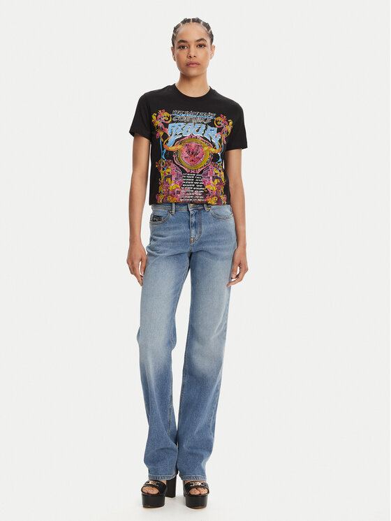 Versace Jeans Couture Versace Jeans Couture Футболка 78HAHC03 Чорний Regular Fit