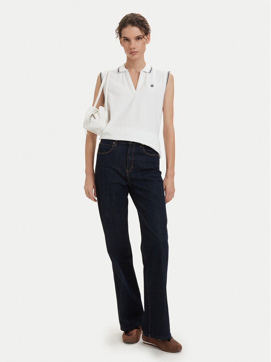 Beverly Hills Polo Club Beverly Hills Polo Club Polo P-SS26W-P0022 Blanco Regular Fit