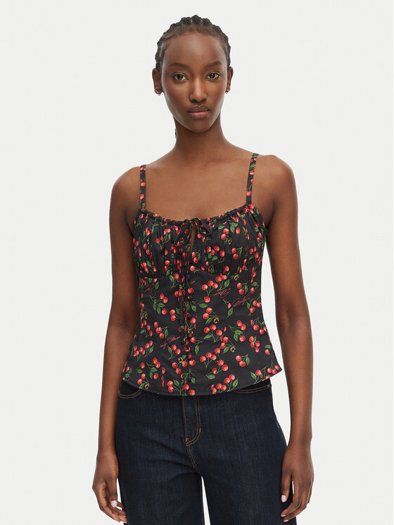 Guess Guess Top W6YH97 W4497 Negro Regular Fit