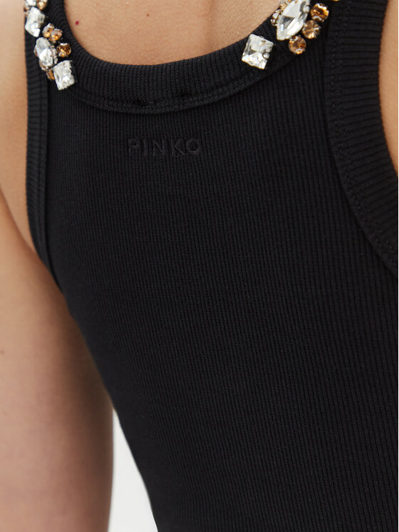 PINKO PINKO Топ 105378 A2P9 Чорний Regular Fit
