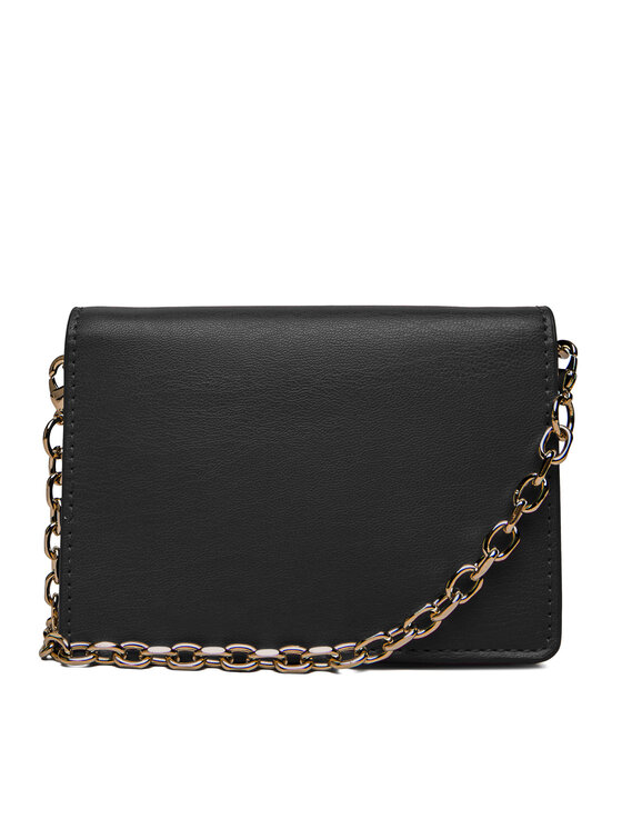 Tommy Hilfiger Kabelka Tommy Hilfiger Th Icon Card Holder W/Chain AW0AW18248 Čierna