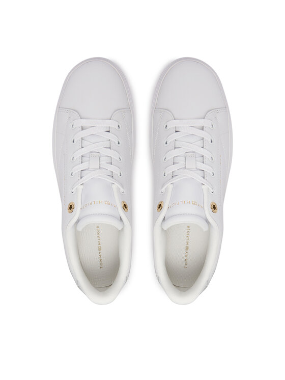 Tommy Hilfiger Sneakersy Tommy Hilfiger Th Feminine Cupsole Leather FW0FW09105 Bílá