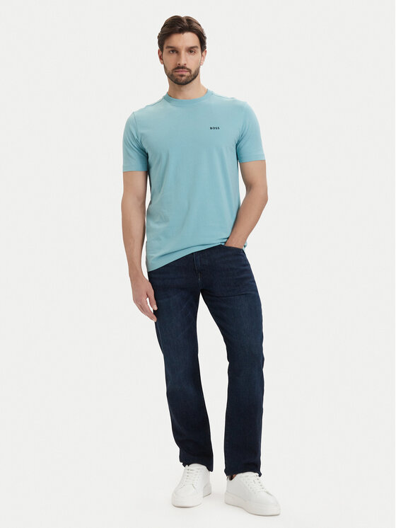 BOSS BOSS Camiseta Tee 50506373 Turquesa Regular Fit