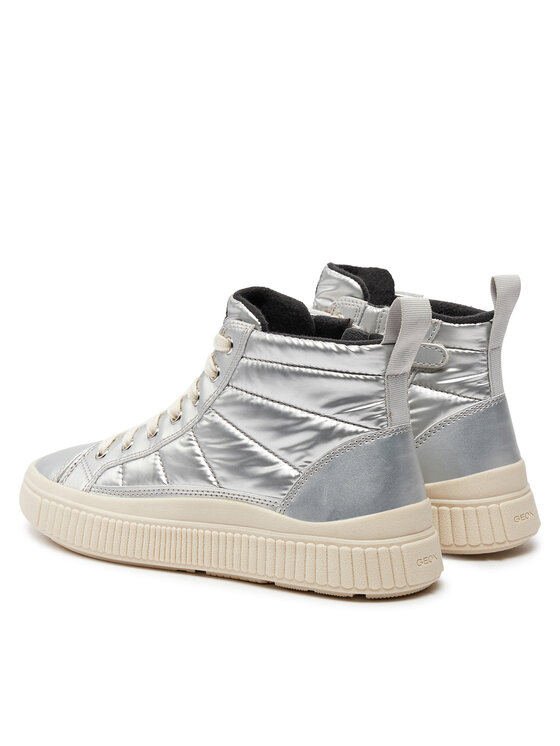 Geox Сникърси Geox J Laquinny Girl J46M3C 0LVNF C1007 S Сребрист