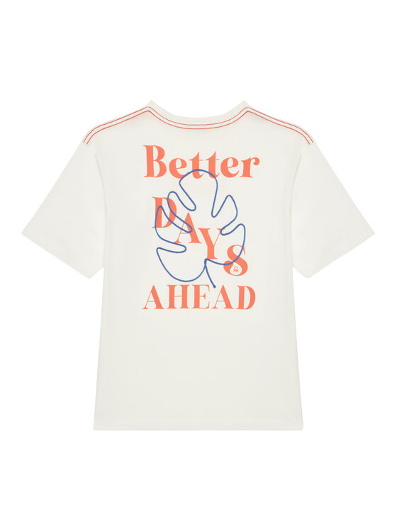 United Colors Of Benetton United Colors Of Benetton Majica 3I1XC10P4 Écru Oversize