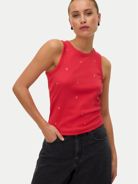 Vero Moda Vero Moda Top Naja 10341964 Rojo Slim Fit