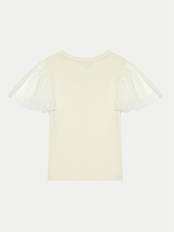 United Colors Of Benetton United Colors Of Benetton Футболка 3Q8DC10LW Écru Regular Fit